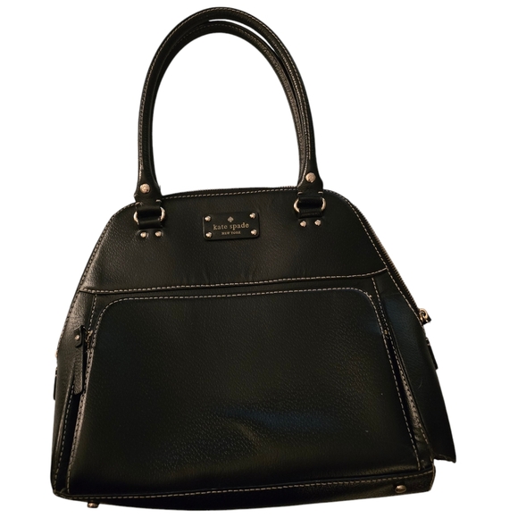 Kate Spade NEW YORK Baxter Black Leather Bag‎ - Picture 1 of 6